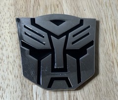 **TRANSFORMERS AUTOBOTS** EMBLEM BELT BUCKLE Chrome/Black look