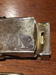 Belt Buckle Lot Asian Styled Brass Buckle & Silver Military Style
