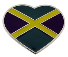 Jamaica Jamaican People Caribbean Country Belt Buckle Nation Land Metal Fashion