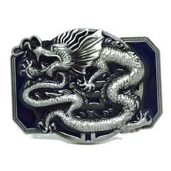 Oriental Dragon Belt Buckle Western Cowboy Motorcyclist (DRGN-02-B)
