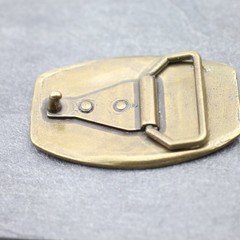 Celtic Belt Buckle with Vines, Antique Brass, Classic Western Style