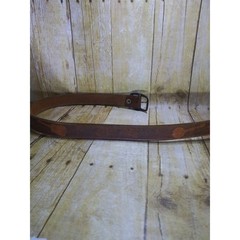 Vtg Banjo & Guitars Belt Leather Country Blue Grass Music Belt