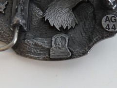 1990 Arroyo Grande #AG44 Eagle Head Belt Buckle USA