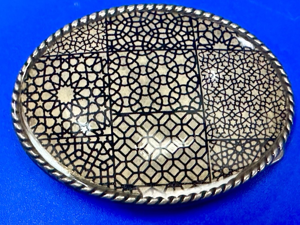 Trippy Multi Pattern Design What I Call Retro Wallpaper Belt Buckle By Ivan