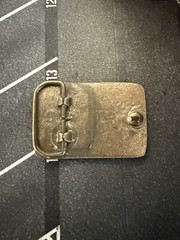 VINTAGE SMALLER SIZE PONY EXPRESS OVERLAND MAIL COMPANY BELT BUCKLE SINCE 1860