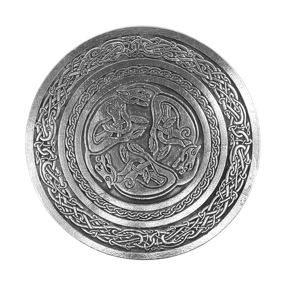 Celtic Hounds Pewter Kilt Belt Buckle – Made in Scotland