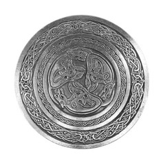 Celtic Hounds Pewter Kilt Belt Buckle – Made in Scotland