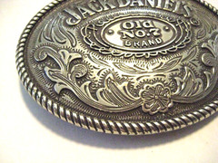 Vintage Jack Daniel&rsquo;s Belt Buckle Old No. 7 Brand 5008JD Metal 2005 GREAT SHAPE