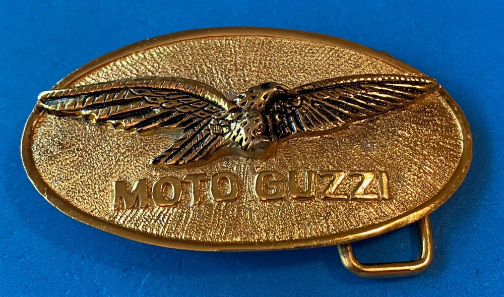 MOTO GUZZI MOTORCYCLE BELT BUCKLE