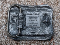 Vintage Belt Buckle Buck Knives Pewter – Four Generations