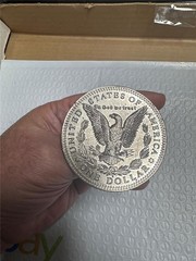 Vintage United States Of American Dollar Coin Belt Buckle