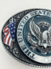 United States of America Bald Eagle Belt Buckle American Flag, USA Patriotic