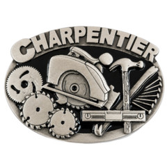 CARPENTER CHARPENTIER WORKSHOP HANDSAW TOOL CASUAL BELT BUCKLE BOUCLE CEINTURE