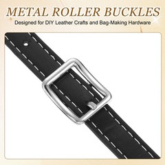 4Pcs Single Prong Belt Buckle 0.63&Prime; ID Curved Bow Buckle for Belt, Silver