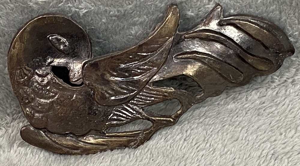 Parrot Brass Belt Buckle 5-1/2 in. x 3 in. for 2 Inch Belt