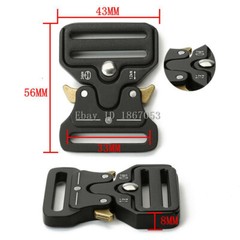 32 38mm 43 50mm Tactical Belt Buckles Metal Quick Release Military Straps Girdle