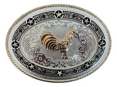 Mexican Rooster Chicken Charro Cowboy Belt Buckle Hebilla Vaquera Made In Mexico