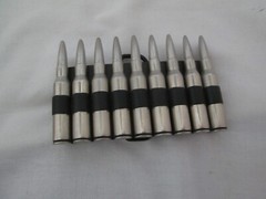 9 Bullet Ammo Belt Buckle Great Condition 2 1/2&Prime; X 4&Prime; Fits 2&Prime; Belt