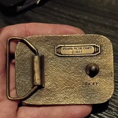 1977 Square Body Truck Belt Buckle Brass/Gold Color