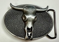 Southwestern Longhorn Skull WaistLand 2006 Belt Buckle by Silver Moon Creations