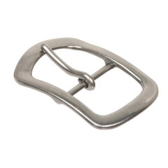1 1/2&Prime; (38 mm) Single Prong Oval Center Bar Belt Buckle