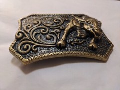 ✖ WESTERN STEER BULL Bronze Cowboy Rodeo Style ✖ Belt Buckle ✖ Roping Solid USA