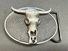Southwestern Longhorn Skull WaistLand 2006 Belt Buckle by Silver Moon Creations