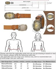« Western Cowboy-Belts for Men Women Big-Buckle Longhorn-Bull PU-Leather Rodeo Co