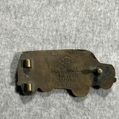 VTG Ford Ecoline Hippie Van Solid Brass Belt Buckle