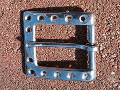 SET OF 12 ASSORTED SOLID BRASS AND CHROME BELT BUCKLES NEW VARIOUS SHAPES & SIZE