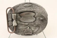 1992 Siskiyou Belt Buckle Co Electrician Buckle Never Used