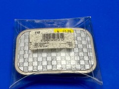 Tic Tac Toe Grey Wallpaper Pattern Buckle Down Brand Belt Buckle In Packaging