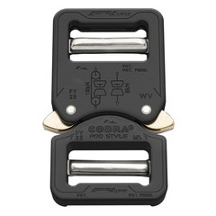COBRA PRO STYLE Belt Buckle 25mm Quick Release Heavy Duty Aluminium Black