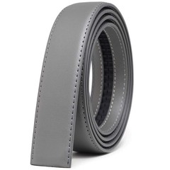 Founders & C Mens Leather Ratchet Belt 28&Prime;-42&Prime; Waist Adjustable, Grey