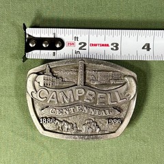 Campbell Nebraska Centennial Belt Buckle 1886–1986 Ltd Ed 200/500 Vintage