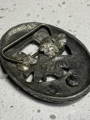 Vintage Belt Buckle Western Cowboy Nature Eagle Birds 90’s Pewter Buckle Rare