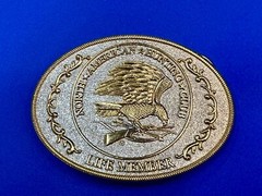 North American Hunting Club Life Member 2-Tone Belt Buckle, Perfect Gift Idea!