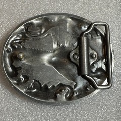 Yellowstone National Park Moose Belt Buckle Collectible Metal Silver Tone
