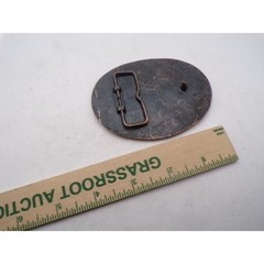 Vintage Terex Heavy Equipment Belt Buckle Copper Tone Construction Machinery