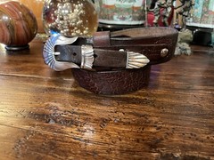 Alexander Kalifano James Reid Style Sterling Silver Belt Buckle 39-40-1.5”🐂✅