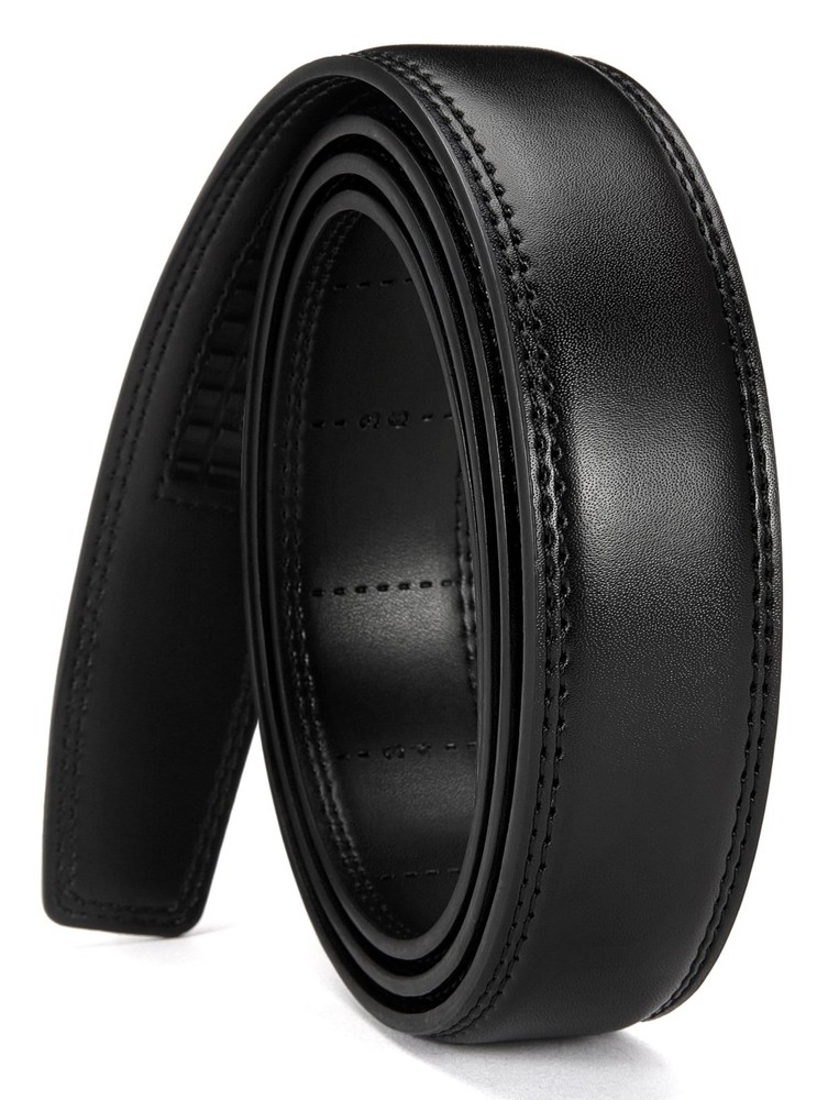 CHAOREN Ratchet Belt Strap Only 1 1/4&Prime;, 36&Prime; to 42&Prime; Waist Adjustable, Black