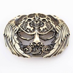 Brass belt buckle Yggdrasil, Scandinavian Nordic Celtic Norse mythology