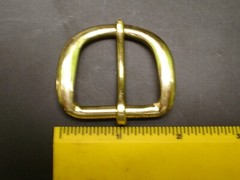 50 HEEL BAR BELT BUCKLE FITS 1-1/4&Prime; -1 3/8&Prime; BRASS OR NICKEL FINISH