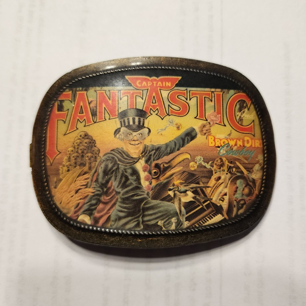 Vintage early 80s Captain Fantastic Men’s Belt Buckle Fits 1.5 in