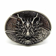 Western Men 3D Dragon Head Belt Buckle Perfect Gift for Men