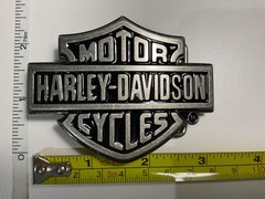Harley-Davidson Classic Bar&Shield Icon belt buckle.Antique nickel.#99593-08VM.