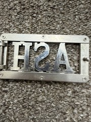 ASH Custom Personalized Name Belt Buckle SKU:J