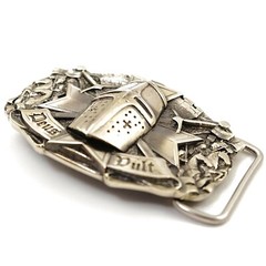 German silver belt buckle Templar, knight belt buckle, Crusader Knight buckle