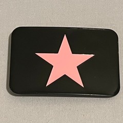 Black Pink Star Belt Buckle Unisex Rectangular Enamel Metal Western Fashion