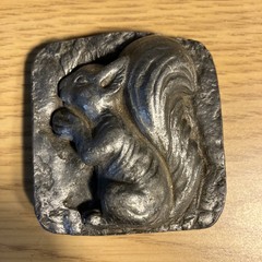 Vintage Squirrel Belt Buckle Men&rsquo;s Pewter Tone Animal Nature Theme 1.5&Prime; Belt